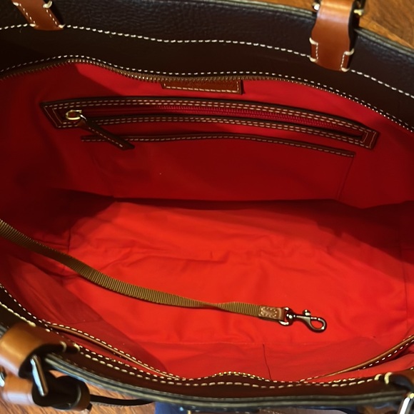 Dooney & Bourke Chocolate Pebble Tote-Medium - Picture 5 of 8